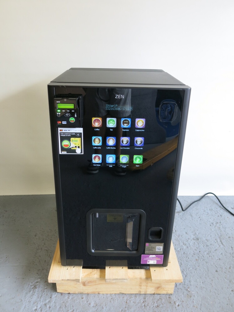 ake0211ページ Azkoyen Boxed/New Hot Drinks Vending Machine, Model ZEN 5 GB/B/EFB
