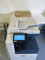 Xerox VersaLink Multifunction Color Printer, with 1 Tray, Model C702MFP, S/N 3391914809, DOM 01/20. Meter/Count: Colour 15587, Black 4977, Total 20564. Comes with installation Guide & USB, Boxed/New Genuine Xerox Yellow High Capacity Toner Cartridge & Bo