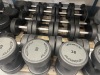 Set of 30 x Technogym Urethane Dumbbells to Include: 2 x 40/38/36/34/32/30/28/26/24/22/20/18/16/14/12/10kg. NOTE: RACK NOT INCLUDED - 2