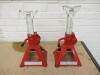 Pair of Blue-Point 3T Ratcheting Jack Stand. - 2