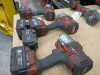 3 x Milwawkee Fuel Brushless Drills, Model M18 ONEFHIWF12 with 5 x Batteries. NOTE: 2 x drills A/F. - 5