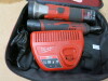 2 x Milwawkee M12 Carry Bags to Include: 4 x Assorted M12 Handtools, 4 x Batteries 7 2 x Chargers (As Pictured/Viewed). - 6