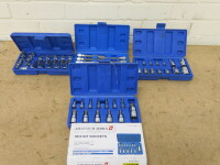 4 x Socket Sets to Include: Hex, Torx & Triple Square Spline (As Pictured/Viewed).