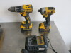 DeWalt Cordless Drill Kit to Include: 1 x DeWalt Brushless Cordless Drill, Model DCD796, 1 x DeWalt Cordless Impact Driver, Model DCF885, 2 x DeWalt Li-ion Batteries 1 x 18V 5.0AH & 1 x 18 V 4.0ah & DeWalt Charger Model DCB105. Comes with Carry Case. - 2