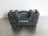 Titan 4 Inch Angle Grinder, Model TTB281GRD. Comes with Carry Case.