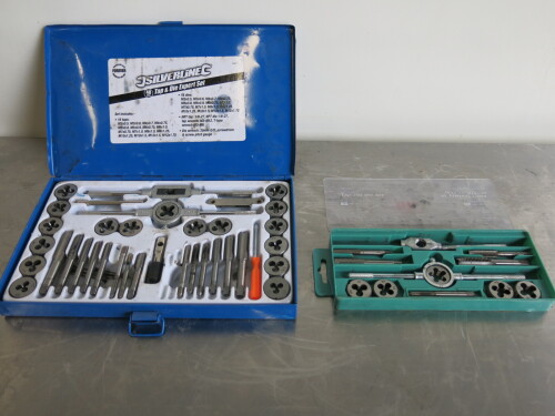 2 x Tap & Die Sets to Include: 1 x Silverline & 1 x Other.