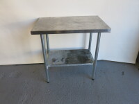 Voilamart Stainless Steel Prep Table with Shelf Under. Size H90 x W92 x D61cm.