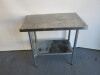 Voilamart Stainless Steel Prep Table with Shelf Under. Size H90 x W92 x D61cm. - 3