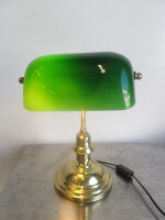 Bankers Lamp on Brass Effect Base, 60W Max.