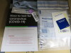 Large Quantity of Assorted PPE & Covid Tests to Include: 15 x Assorted Packs of Disposable Aprons/Coveralls to Include: 4 x Tyvek Classic Coveralls, 2 x Packs of 20 Blue Aprons, 5 x Rolls of 200 White Aprons & 4 x Packs of 100 Dolphin Disposable White Apr - 4