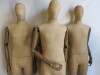 4 x Proportion London Articulated Vintage Collection Mannequins with Light Wood Arms. NOTE: missing stands. - 2