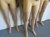 4 x Proportion London Articulated Vintage Collection Mannequins with Light Wood Arms. NOTE: missing stands. - 5