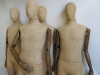 4 x Proportion London Articulated Vintage Collection Mannequins with Light Wood Arms. NOTE: missing stands. - 6