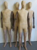 4 x Proportion London Articulated Vintage Collection Mannequins with Light Wood Arms. NOTE: missing stands. - 2