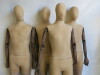 4 x Proportion London Articulated Vintage Collection Mannequins with Light Wood Arms. NOTE: missing stands. - 3