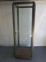 Welded Steel Tall Glass Sided Display Cabinet, Size H200 x W70 x D70cm.