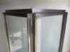 Welded Steel Tall Glass Sided Display Cabinet, Size H200 x W70 x D70cm. - 5