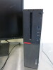 Lenovo ThinkCentre M800, Model 10FX PC, Samsung 22" S22E450BW Monitor with Keyboard & Mouse. - 2