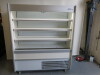 Williams Illuminated Multideck, Model R150-WCN-R2, S/N 2107/927562. Comes with 3 Adjustable Shelves, Night Curtain & On Castors.Size H177 x W150 x D65cm. Financed New &pound;4228.00, 09/2021.