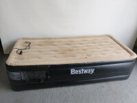 Bestway Self Inflat/Deflate Single Inflatable Bed with Repair Patch.