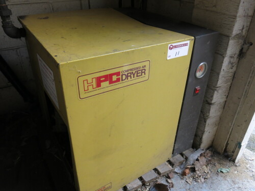 HPC Compressed Air Dryer, Model SRD 65, DOME 1986. Unused sold for spares or repair. NOTE: Buyer required to dismantle & remove from site.