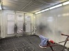 Junair Spray Booth Approx 4m x 7m with Recently Upgraded Ascon Technologic Touchscreen Control Panel & Additional Upgraded Re-Wiring (as per Invoice), Junair Heater, Burner Type 18" Maxon, Lighting, 3 Bi-Fold Front Entrance & Side Access Door. Hours Run 2 - 3