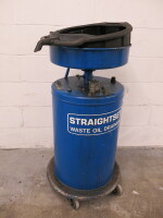 Straightset Waste Oil Drainer, Model ST500ZP. NOTE: Drum part full.