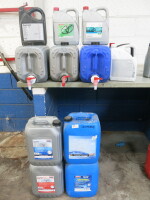 Quantity of Assorted Antifreeze & Coolant to Include: 2 x New 20L, 5 x Part Used 20L & 5 x Part Used 5L.