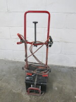 DIY Battery Jump Starter on Trolley.