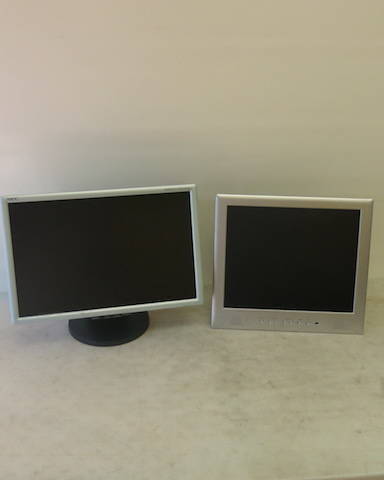 2 x Assorted Monitors to Include: 1 x NEC Multisync 20" , Model 2070wnx & 1 x High Density Multi Media Monitor 17", Model L157