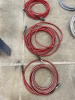 3 x Red Air Hose Lines.