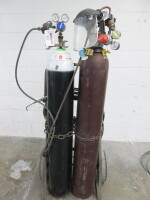 Acetylene & Oxygen Set with Trolley, Pipes & Gauges (BOC Bottles Not Included).