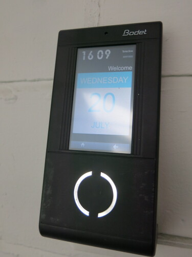 Bodet Time Box Clocking In/Out Terminal. NOTE: may require software & employee cards.