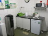 Contents of Canteen to Include: 1 x Haden Fridge, 2 x Oasis Water Coolers & 1 x Panasonic Microwave.