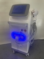 3D Trilogy Ice Laser Hair Removal Machine, Model FG2000, S/N 1253214147, DOM 02/2020. Comes with 10" Colour Touch LCD Screen , 3 Laser Wave Length Diode Laser Hand Piece, 755nm, 808nm, 1064nm. Total Counts 648067. Comes with Operating Manual & Key.