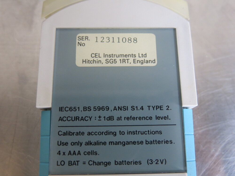 Cel Instruments 282 2 x CEL Instruments Ltd Sound Level & Acoustic Calibrator to Include: 1 ...