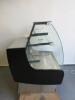 Mafriol Safira Curved Glass Illuminated Serve Over Counter, Model Vitrina Safira 900 FE-VCR, S/N 21004429, DOM 2021. Financed New 09/21 �2723.00. Size H129 x W97 x D90cm. 
NOTE: Balance of 2 Year parts & Labour warranty. - 4