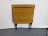 24 x Spaceforme Z Lite Standard Folding Exam Desks with Metal Storage/Transport Trolley. Desk Size H73 x W60 x D60cm - 7