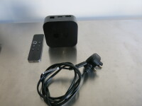 Apple TV, Model A1842. Comes with Remote & Power Supply.