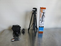 Panasonic Full HD Camcorder Camera, Model HC-V160, 8.9 Mega Pixels, 77xZoom. Comes with Power Supply, Carry Case & Velbon EF-41 Tripod.