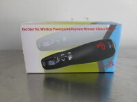 Red Star Tec Wireless PowerPoint & Presentation Remote Clicker, Model PR-819. Comes in Original Box with User Guide.