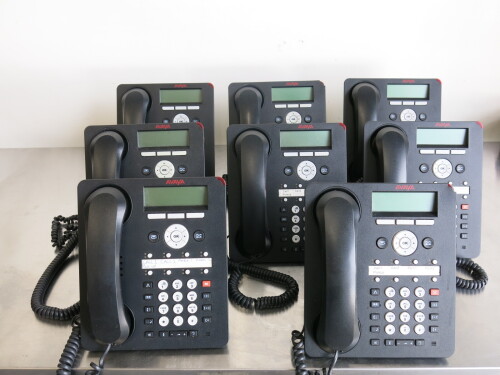 8 x Avaya Telephone Hand Sets, Model 1408D02A-003.
