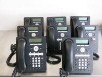 8 x Avaya Telephone Hand Sets, Model 1408D02A-003.
