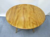 Oval Wooden Drop Leaf Dining Table, Size H 70 x W122cm. - 2