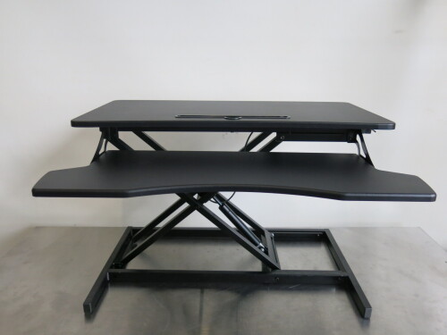 Ergonomically Designed Gas Assisted Sit Stand Rising Workstation. Size Max H50cm x W80cm.