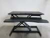 Ergonomically Designed Gas Assisted Sit Stand Rising Workstation. Size Max H50cm x W80cm.