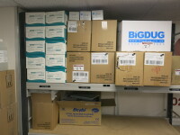 Large Quantity of Assorted PPE & Covid Tests to Include: 15 x Assorted Packs of Disposable Aprons/Coveralls to Include: 4 x Tyvek Classic Coveralls, 2 x Packs of 20 Blue Aprons, 5 x Rolls of 200 White Aprons & 4 x Packs of 100 Dolphin Disposable White Apr
