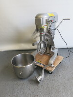 Buffalo Heavy Duty 20Lt Planetary Mixer, model GL191. Comes with Bowl, Guard, Spiral & Dough Mixer.