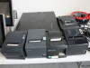 EPOS System to include: 4 x Poindus 15" Touch Screen Terminals, Model Varipos- 715, 1 x FEC 15" Touch Screen Terminal, Model PP1635, 5 x Assorted Thermal Printers & 1 x Cash Drawer (No Key). NOTE: only 3 power supplies. (As Viewed/Pictured). NOTE: Buyers - 5