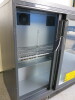 Gamko 2 Door Illuminated Back Bar Drinks Chiller, Model MG1/250SD. Comes with 1 Shelf. Size H90 x W90 x D52cm - 2